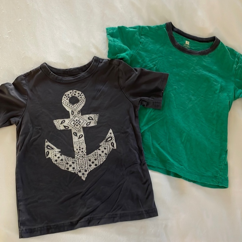 Bundle of Tea Collection Cotton T-Shirts Size 6